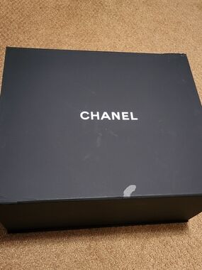 CHANEL Black Logo Large Handbag Box